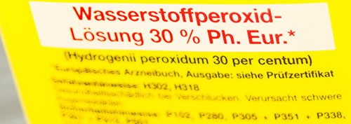 Wasserstoffperoxid Flasche