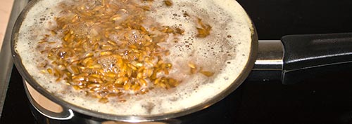 Kochen von Körnerbrut